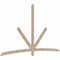 Ekena Millwork Alberta Smooth Timber Gable Bracket, Douglas Fir, 108"W x 63"H x 1 1/2"D x 3 1/2"F, 14/12 Pitch GBW108X63X0204ALB00SDF - alternate 3